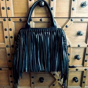 3AM FOREVER HI LO FRINGE SATCHEL BAG